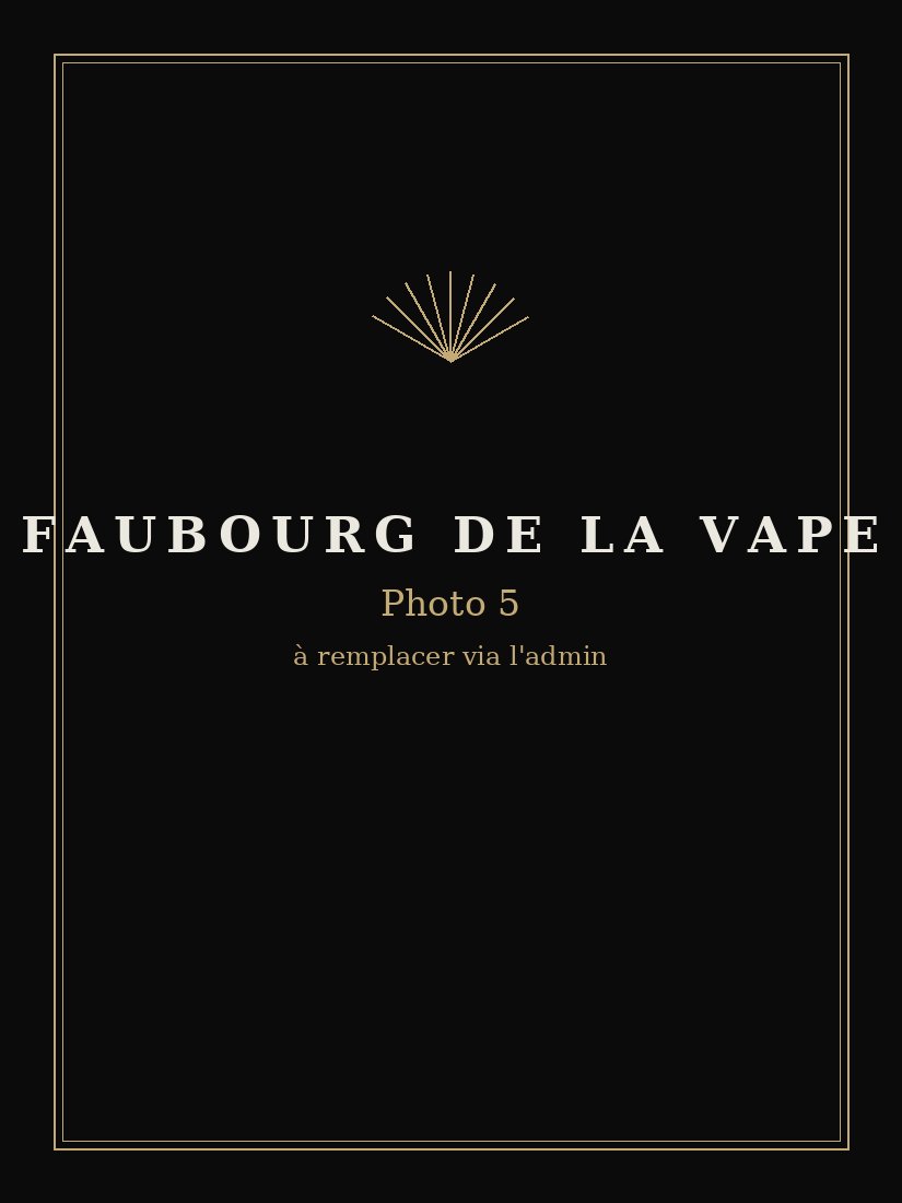 Présentation des produits Faubourg de la Vape